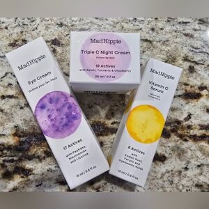 💥Mad Hippie Skincare Set with Eye Cream, Night Cream, and Vitamin C Serum💥